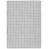 Teczka z gumką A4 DONAU biała w kratkę 400g/m2