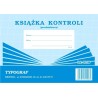 Druk książka kontroli przedsiębiorcy A5 pozioma