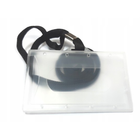 Identyfikator holder z taśmą 60*90 smycz czarna