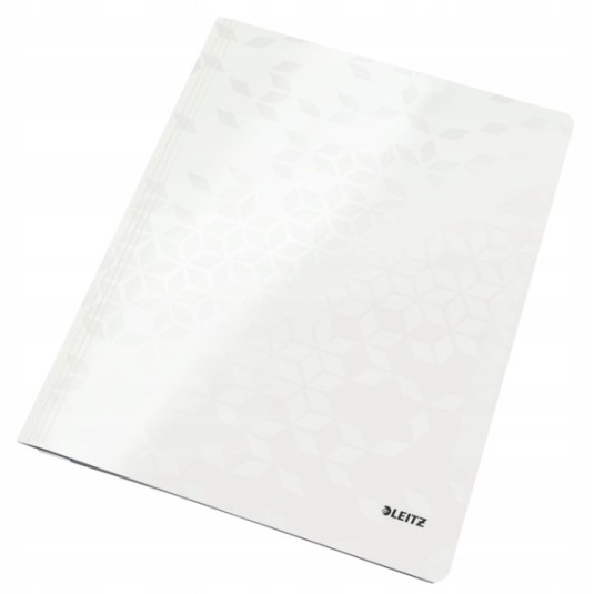 Skoroszyt tekturowy LEITZ WOW biały A4 250 kartek