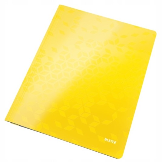 Skoroszyt tekturowy LEITZ WOW żółty A4 250 kartek