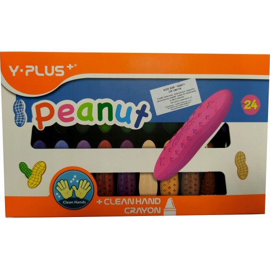 Kredki świecowe Peanut 24 kolory Y-PLUS ergonom.