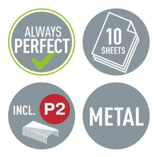 Zszywacz mini LEITZ WOW 5528 zielony zszywki No.10