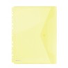 Teczka kopertowa Donau A4 z europerforacją żółta