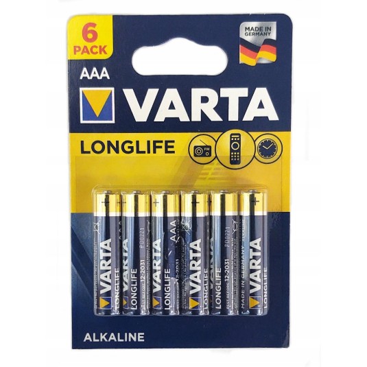 Baterie paluszki AAA VARTA longlife 1,5V LR03