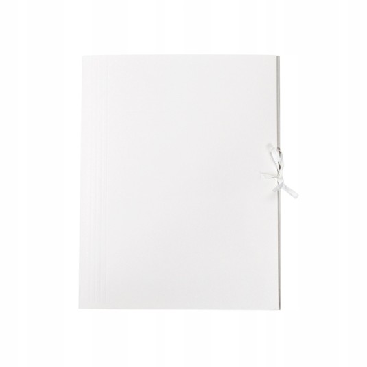 Teczka wiązana A4 biała 50 mm tektura 300g