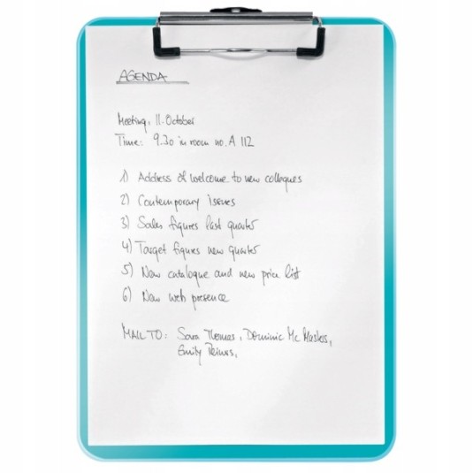 Deska z klipem LEITZ CLIPBOARD WOW A4 turkusowa