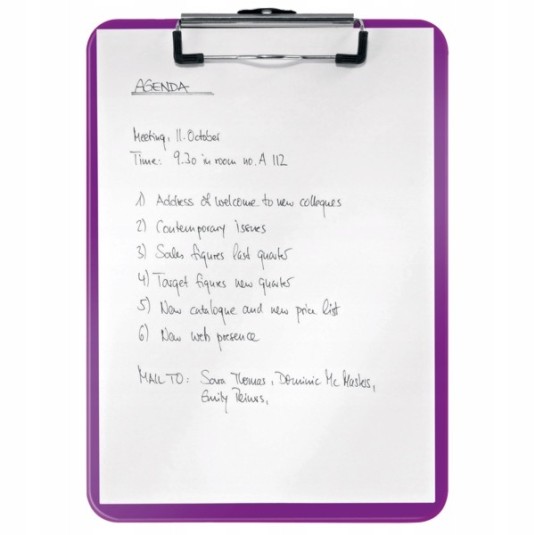 Deska z klipem LEITZ CLIPBOARD WOW A4 fioletowa