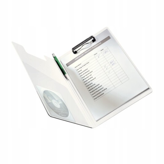 Deska z klipem i okładką A4 LEITZ WOW biała