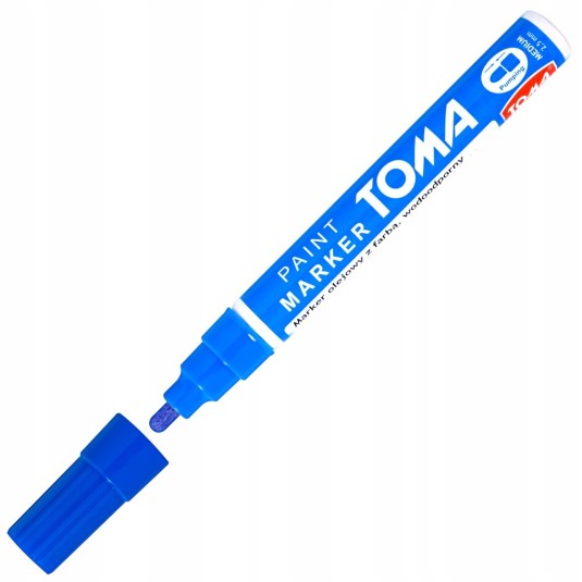 Marker olejowy TOMA TO-440 niebieski pisak olejny