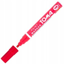 Marker olejowy TOMA TO-440 czerwony pisak olejny