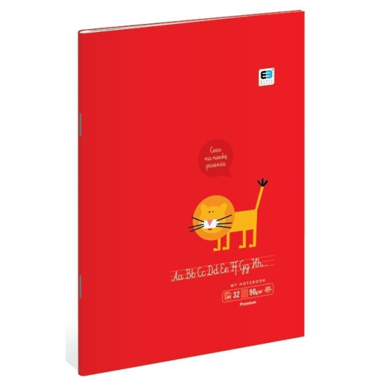 Zeszyt A4 w 3 linię INTERDRUK 32 kartki