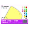 Papier ksero A4 80g jasnożółty 50ark