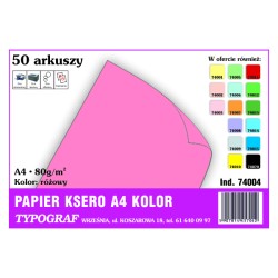 Papier ksero A4 80g różowy 50ark