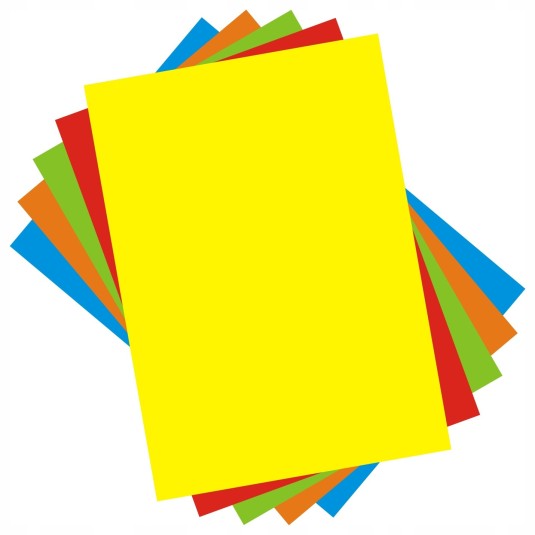Papier kolorowy A4 xero 80g 5 kolorów 100 arkuszy