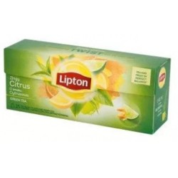 herbata Lipton zielona z cytryną 20 szt/op