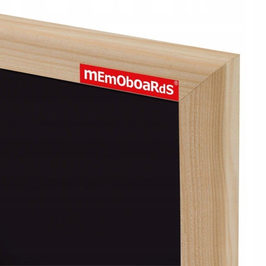 Tablica kredowa czarna rama drewniana 60x40 cm