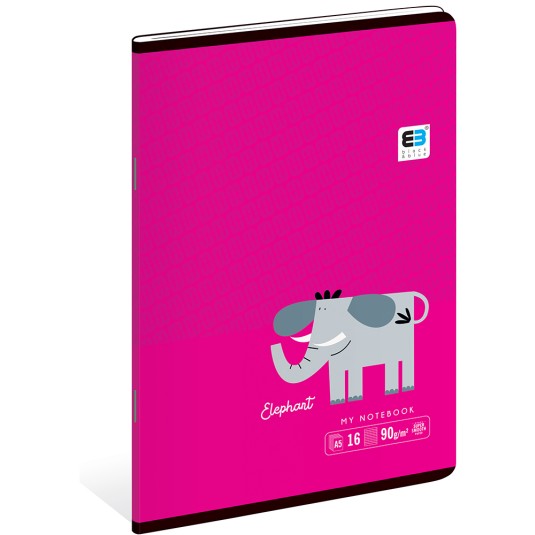 Zeszyt Interdruk A5/16 kratka 90g/m2 B&B 1 szt - mix