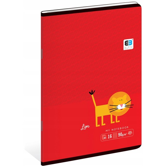 Zeszyt Interdruk A5/16 kratka 90g/m2 B&B 1 szt - mix