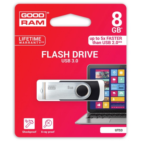 Pendrive GOODRAM 8 GB USB 3.0 pamięć flash black
