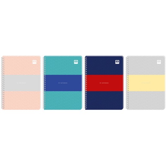 Kołozeszyt A5 80k. kratka B&B pastel