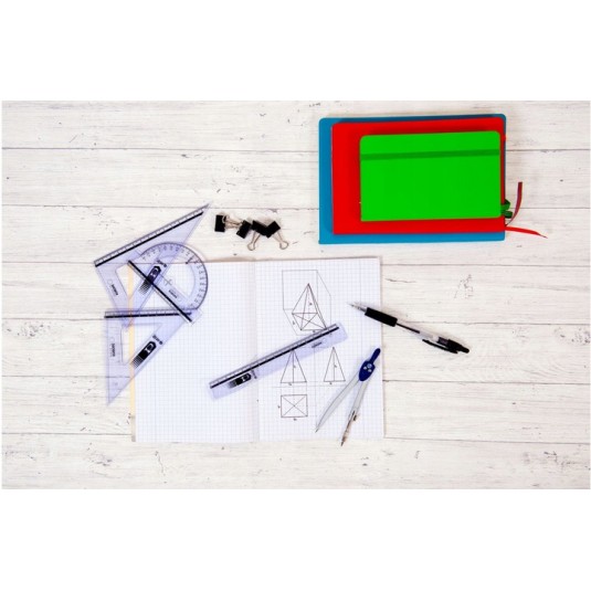 Zestaw kreślarski MemoBe by Pratel z linijką 16 cm