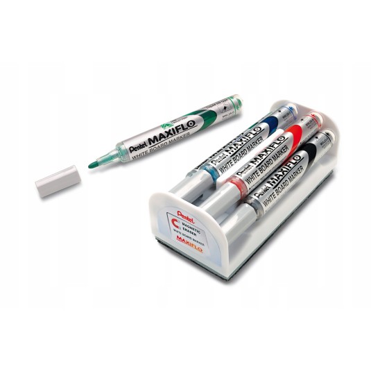 Markery do tablic suchościeralnych PENTEL z gąbką