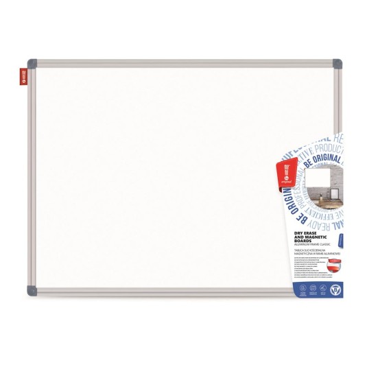 Tablica suchościeralna magnetyczna MEmObOaRdS biała, rama aluminiowa Classic, 60x50 cm 