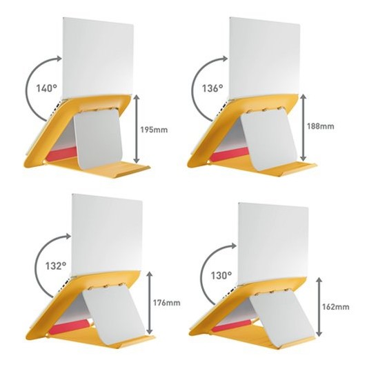 Podstawka pod laptopa Leitz Ergo Cosy, żółta