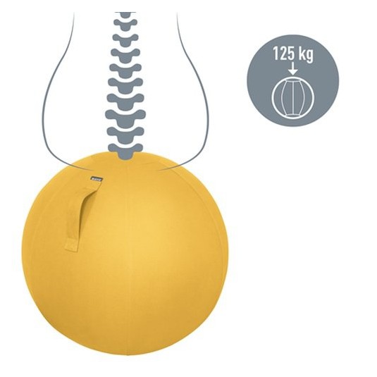 Piłka do siedzenia Leitz Ergo Cosy, żółta