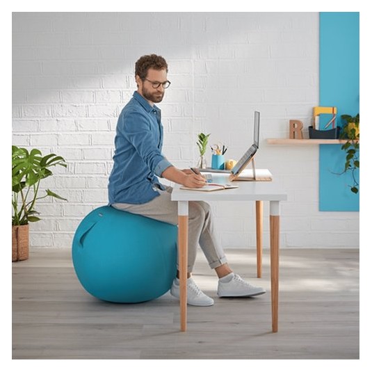 Piłka do siedzenia Leitz Ergo Cosy, niebieska