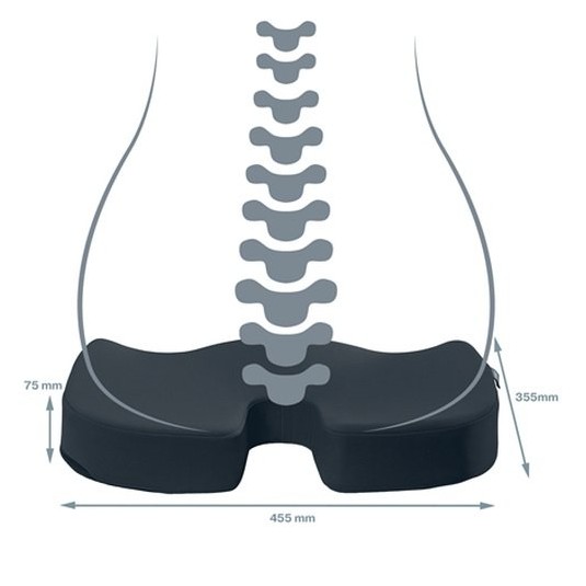 Ortopedyczna poduszka na krzesło Leitz Ergo Cosy, szara