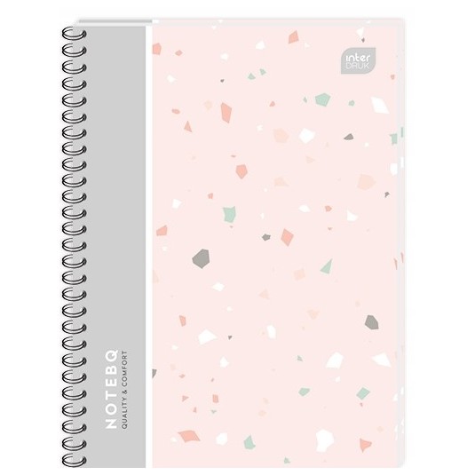 Kołozeszyt B5 kratka 120k plastik przekładki