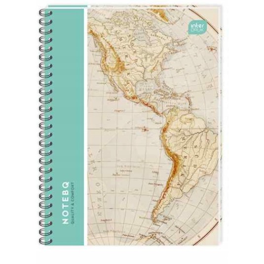 Kołozeszyt B5 kratka 120k plastik przekładki