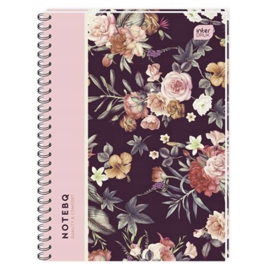 Kołozeszyt B5 kratka 120k plastik przekładki