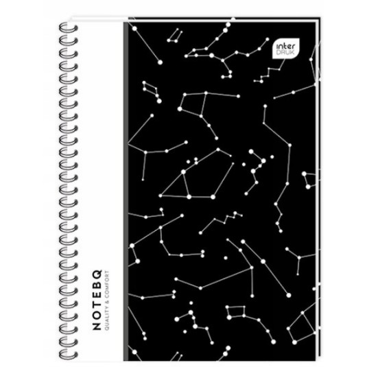 Kołozeszyt B5 kratka 120k plastik przekładki