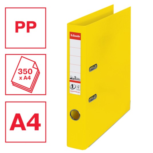 Segregator Esselte No.1 VIVIDA A4 50 mm żółty