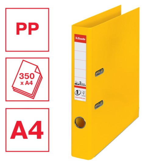 Segregator ESSELTE No.1 A4/50 mm standard żółty