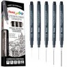 ZESTAW CIENKOPIÓW PENTEL GRUBOŚĆ LINI 0,05-0,8MM 5 sztuk