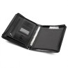 Teczka Biznes A4 skóropodobna czarna zamek