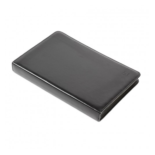 Teczka Biznes A4 skóropodobna czarna zamek