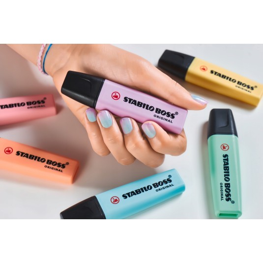 Zakreślacze STABILO BOSS komplet 4 szt pastelowe