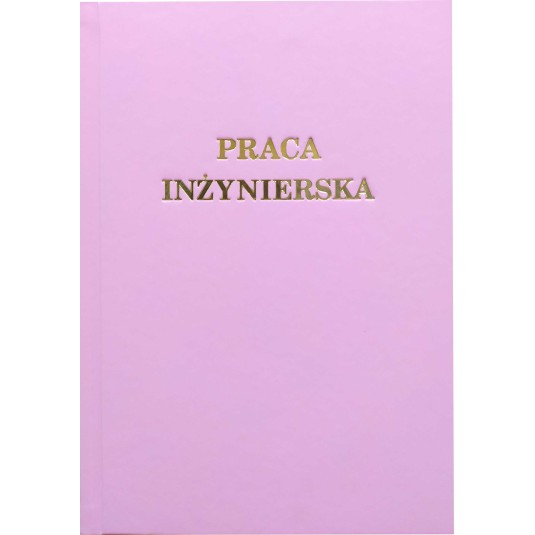 Okładka do pracy naukowej oprawa  kanałowa AA+ 7mm różowa