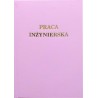 Okładka do pracy naukowej oprawa  kanałowa AA+ 7mm różowa