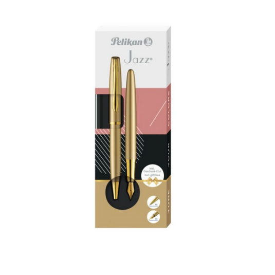 PIÓRO +  DŁUGOPIS JAZZ ELEGANCE GOLD