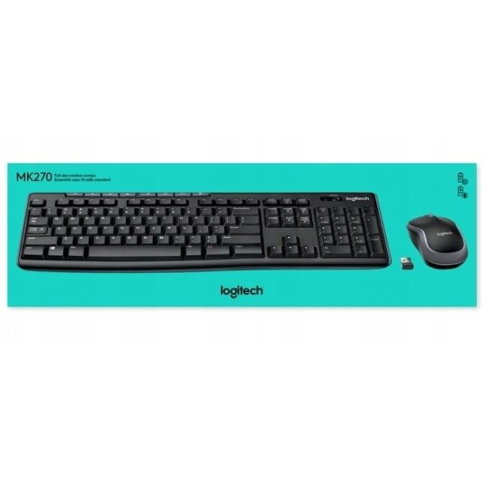 Logitech MK270 Bezprzewodowy zestaw klawiatura i mysz 920-004508
