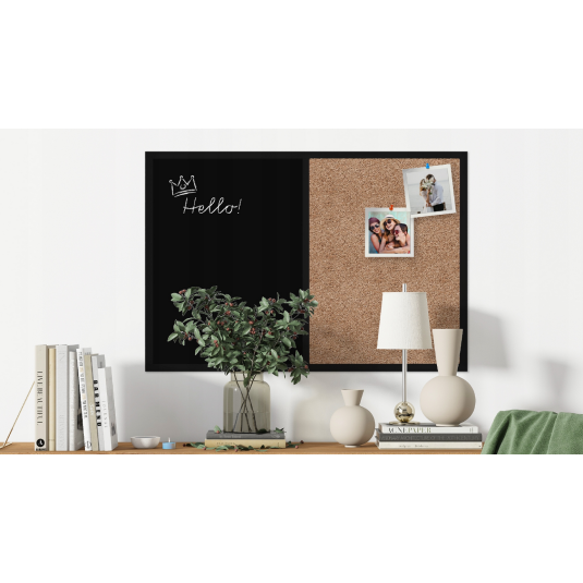 TABLICA 2W1 KREDOWA I KORK 60X40