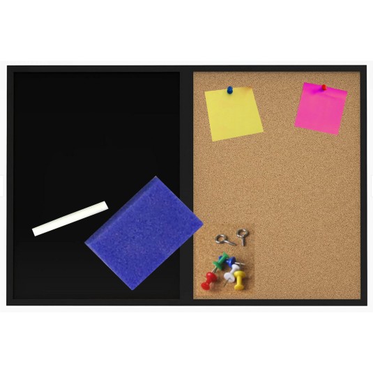 TABLICA 2W1 KREDOWA I KORK 60X40