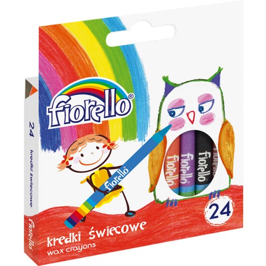 Kredki świecowe Fiorello 24 kolory