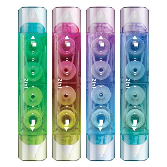 KOREKTOR I KLEJ w taśmie  -  2w1